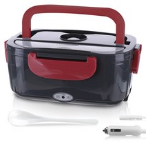 백패킹 캠핑 발열 차량용 보온 도시락통 도시락 용기 2 1 휴대용 식품 304, 검은색