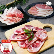 국내산 한돈 5mm 생족구이 2mm 앞다리 뒷다리살 바베큐 구이용 각 1팩 500g 캠핑고기 슬라이스 지퍼팩, 03. 한돈 뒷다리살 500g 1팩