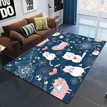 필라테스매트 홈트매트 요가매트 Cute cat carpet Yoga living room children's crawling mat doormat, 05 5_10 120cm by 160cm