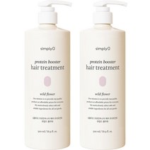 심플리오 비건인증 프로틴부스터 헤어 트리트먼트 와일드플라, 3개, 500ml