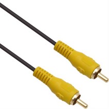 NETmate RCA 1선 비디오 영상 케이블 (2.8Ø) 3m
