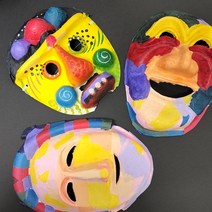 전통 만들기 종이탈 가을 미술 활동 한지 공예 diy 미술 키트, 취발이탈