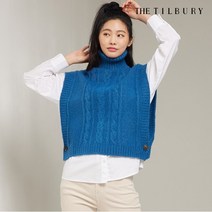 더틸버리 오버핏 케이블 터틀넥 베스트 TMCN1VT51