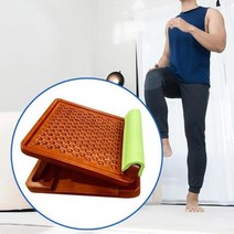 다리찢기기구 허벅지근육운동 전문 단단한 나무 경사 보드 종아리 들것 발 다리 스트레치 스쿼트에 대한 조, 02 3 Levels Dot