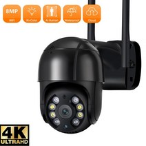 가정용 감시카메라 스마트폰 CCTV 신생아 홈캠 4K IP 카메라 5MP 스피드 자동 추적 PTZ 카메라 스마트 홈 야외 무선 WIFI 카메라 감시 모니터, 8MP NO SD Card_CHINA | 영국 플러그