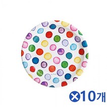 도트무늬 파티용 종이접시18cm 6개x10개 홈파티소품 도매, 03_그린, 옵션_03_그린