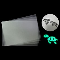 위dhns_야광 슈링크 필름 꾸미기재료 공예용 만들기 열쇠고리 DIY 야필름 액세서리만들기♥dhn