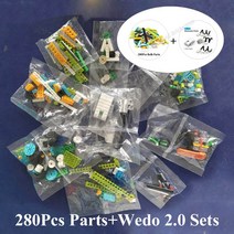 새로운 교육 및 DACTA 시리즈 WEDO 2.0 코어 세트 빌딩 블록 벽돌 DIY 완구 MINDSTORMS와 호환 45300, Only Bricks and PF