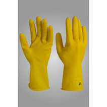 보생장갑 미니 노랑 백색 10켤레 고무장갑, 중(M), 10개