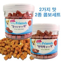 져키프랜즈 2종 600g 루테인 초유 애견간식, 알버트스토어 1