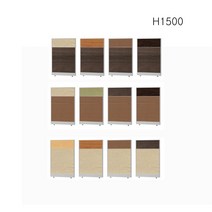 PDS-24 H1500 PVC 45T 우드투톤 사무실파티션 사무실칸막이 가림막 파티션, (부속), (부속)