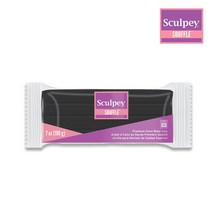 스컬피 수플레(souffle) 198g 폴리머클레이 (oven-bake clay), 검정 (Black) 198g