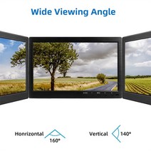 휴대용 모니터 휴대용 모니터 10.1 인치 1366x768 VGA USB AV BNC HDMI 호환 PS4 XBOX 스위치 카메라 CCTV, 01 1366x768