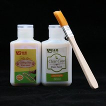 크래프트 크라프트 빈티지 다꾸 공예 포장 종이 금박 접착제 금박 시트 예술 분말 홈 장식 금박 60ml 수성 접착제 60ml varnishamp brush, 콤보