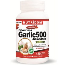 뉴트리돔 냄새없는 갈릭 마늘 추출물 Nutridom Odorless Garlic Extract 500 120소프트젤