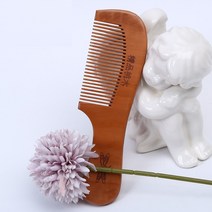 핸드메이드 백단 복숭아나무 정전기방지 머리 빗 4종 단품, 촘촘도끼