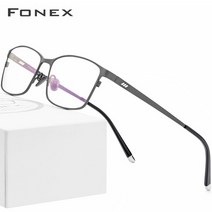 티타늄안경태 패션 레트로 빈티지 안경태FONEX 순수 티타늄 안경 프레임 남성 스퀘어 클래식 전체 광학 처