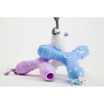 간편 웰시코기덴탈토이 튼튼한 닥스훈트치실장난감 슈나우저덴탈장난감 러버 라벤더, 1개, 화이트[22232]