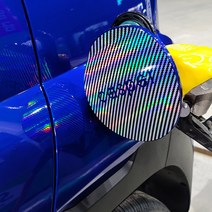 [AM] 티볼리에어 레이저카본홀로그램 주유구 데칼스티커, 로고무(로고없음)