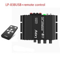LEPY LP-838USB 블루투스 5.0 앰프 2.1 3 채널 슈퍼 저음 지원 USB 무손실 음악 재생 원격 제어, 1.without power