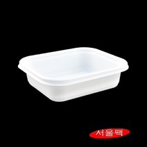 사각죽용기 죽포장 흰색죽용기 GP-120소 1칸반찬용기 일회용반찬용기 일회용죽용기 800세트, 검정