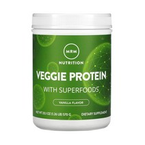 MRM 식물성 프로틴 완두콩 현미 완두 소이 단백질 파우더 보충제 쉐이크 570g 바닐라, 1개, 기본