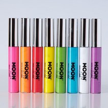 Moon Glow - 블랙라이트 네온 아이 라이너 0.34oz 8가지 색상 세트 블랙라이트/UV 라이트에서 밝은 빛! 801508