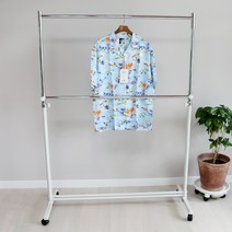 코코디피 히어로 옷가게 이동식 2단행거 옷걸이 튼튼한 이단 헹거 행거, 가로 180cm+철바퀴(4개다 노브레이크)