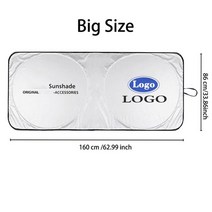 foldable car windshield sunshade visor cover parasol coche logo window block anti-uv for subaru asce, 160 x 86스바루로고