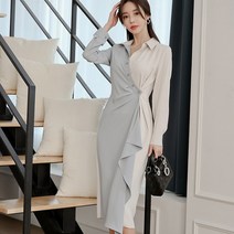 요모조모 1440 셔츠 쉬폰 랩 원피스