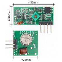 ASK 433Mhz RF 무선 송신기 모듈 및 수신기 키트 5V DC Arduino Raspberry Pi diy용, 01 433Mhz