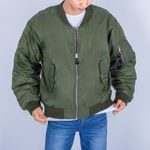 남녀공용 카키색 알파 항공점퍼 MA-1 커플 봄 가을 겨울