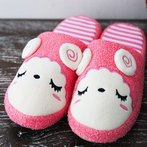 겨울슬리퍼 층간소음방지 거실화 털슬리퍼 실내슬리퍼 슬리프양