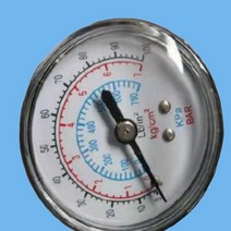 진공 게이지 스테인레스 스틸 진공 압력 게이지 Y50 충격 방지 200 PSI 타이어 Testo, 한개옵션0