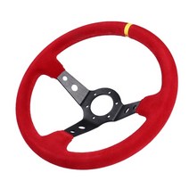 레이싱휠 게임 핸들 수동 기어 jdm mugen 스티어링 휠 14 인치 350mm 가죽