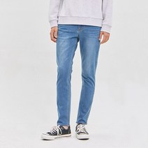 잠뱅이 남성용 오비안밴드 기본워싱 테이퍼드 핏