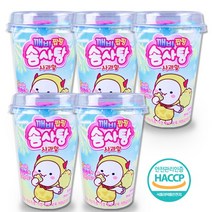 깨비 톡톡 팝핑캔디 사과향 솜사탕 14g, 5컵