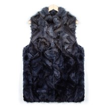 [REAL FUR] 폭스 베스트 DFVW01_BL