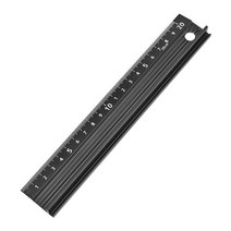 목공 보호 눈금자 안티 컷 핸드 스트레이트 에지 안티 슬립 금속 스트레이트 눈금자 스트레이트 목공 눈금자 도구 나무 절단 도구, CHINA, 200MM