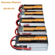 굴삭기버켓 youme rc lipo 배터리 6s 22.2v 5000mah 5200mah, 6200mAh, 협력사