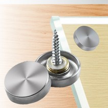 19mm 아크릴 고정 나사 4개 피스 광고 홀더 유리 고정못 게시판 마운트 액자 잠금 볼트 나사못 헤드 핀 거울, 단품