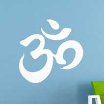 요가 스티커 옴 글자 TYPE 1, 화이트