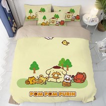 폼폼푸린 캐릭터 이불 베개 침구세트