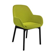 카르텔 다이닝 체어 그린 W55D52.5H74SH46cm 크랩 프레임 블랙 SFCH-K4181N-7[국내 총대리점 정규품]