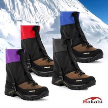 [마칼루] 숏 스패츠/눈길산행 겨울등산 아이젠 발토시 게이터, 색상:레드