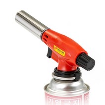 키친아트 원터치 자동 부탄가스토치 국내생산 액화방지 캠핑 요리 롱 가정용