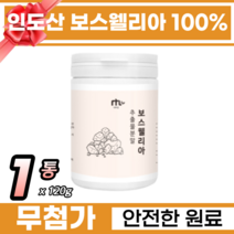 보스웰리아 추출물 보스웰릭산 분말 인도산 100% 무첨가 무릎 어깨 관절 연골 건강 영양제 염증 갱년기 증상완화 추천, 1통, 120g