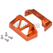 트랙사스서밋 5315 RC 자동차 부품 Traxxas 1/10 Revo 3.3 E-Revo 2.0 VXL Summit Slayer Pro 4x4 용 2Pcs 알루미늄 조향 서보 가, [01] Orange 2Pcs