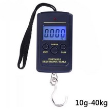 매달림저울 수철저울 캐리어저울 무게 40Kg10g 걸이형 디지털 디스플레이 휴대 후크 저울 이중 정확도 낚시 여행 미니 전자, [01] Blk, 없음