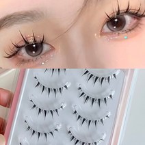 떨샵 아이하라 속눈썹 인조 가닥속눈썹, 1개, 쁘띠업 속눈썹 5쌍_M09